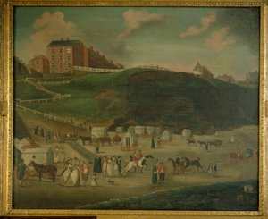 Vacanciers sur la plage de Scarborough, vers 1776 - T. Ramsay